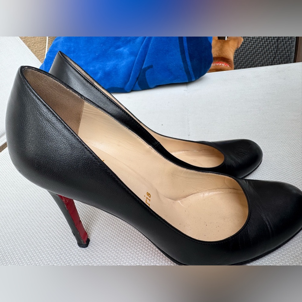 Christian Louboutin Black and Red Heels